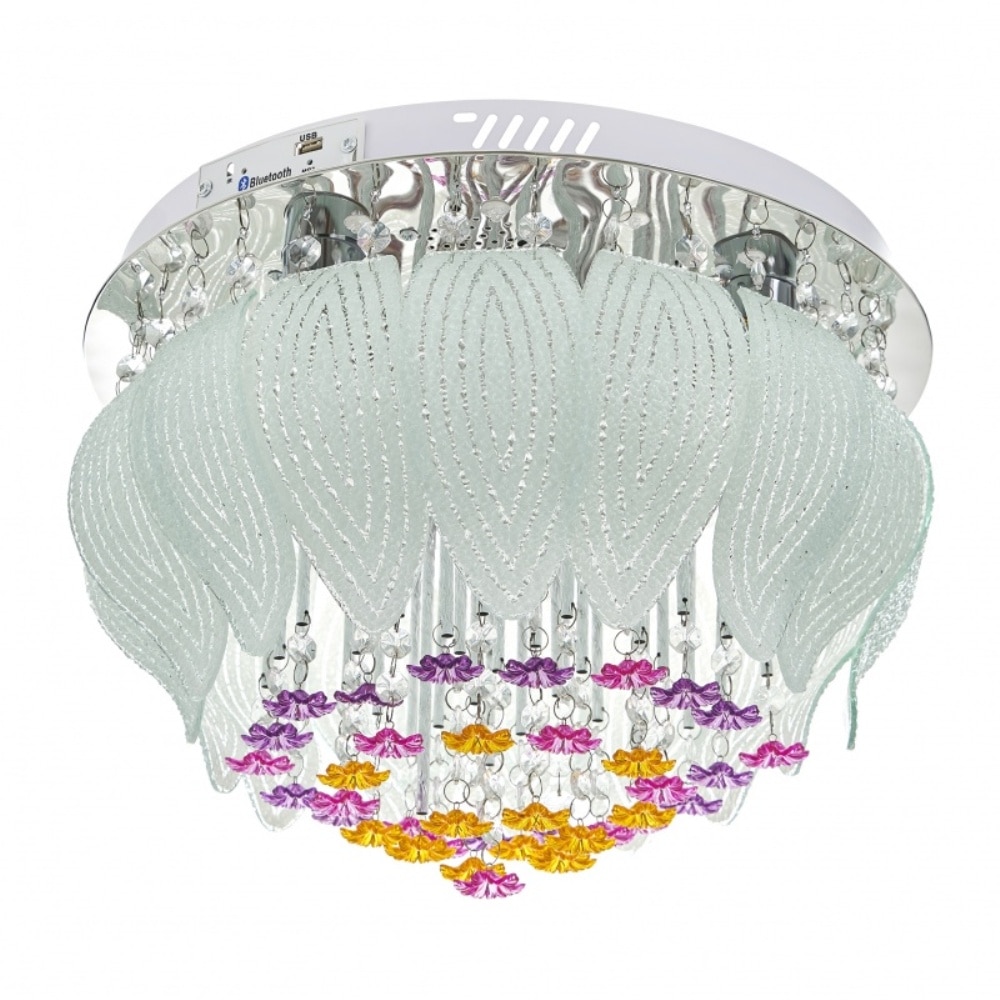 Plafoniera, Crom, 4хE27+led rgb, mp3, bluetooth, 1943/40 CH