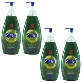 Pachet 4x Sano Spark cu pompita, Castravete 1L Pachet 4x Sano Spark cu pompita, Castravete 1L