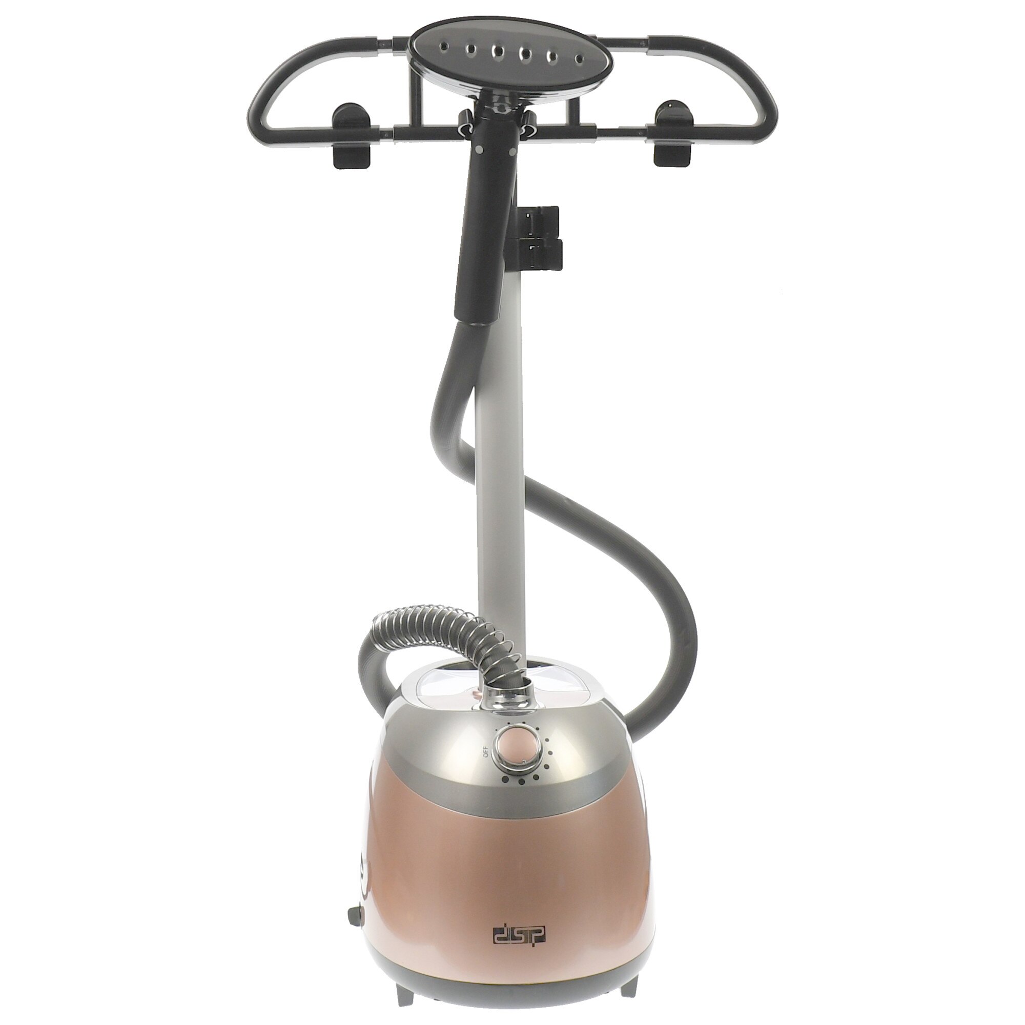 Fier de calcat vertical Profesional Garment Steamer DSP, Putere 2000W , 4 Trepte de putere , Talpa Metalica , Capacitate bazin 2.5 L