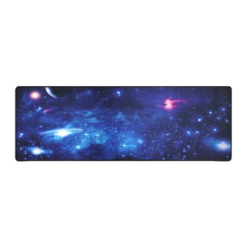 Mousepad gaming/birou, Iso trade, Antiderapant, 880x300 cm, Albastru Mousepad gaming/birou, Iso trade, Antiderapant, 880x300 cm, Albastru