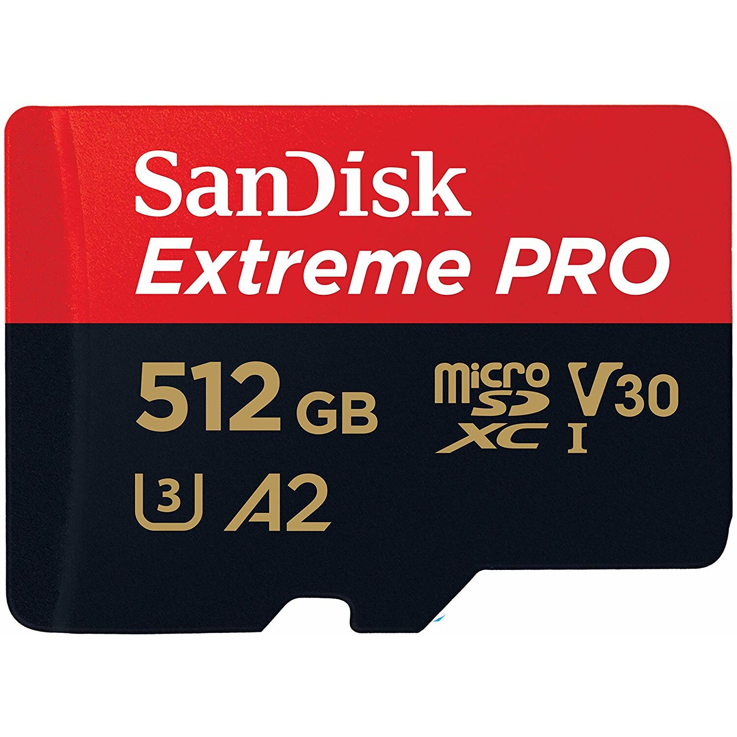 Card Sandisk Extreme PRO microSDXC, 512 GB, 170 Mbps, A2, Clasa 10, V30, UHS-I, U3, cu adaptor SD