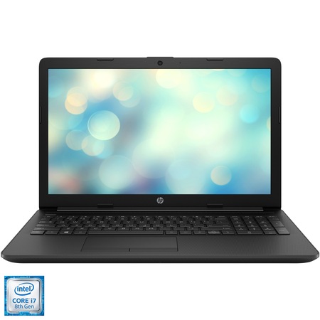 Laptop HP 15-da1016nq cu procesor Intel® Core™ i7-8565U pana la 4.60 GHz Whiskey Lake, 15.6", Full HD, 8GB, 256GB SSD, NVIDIA GeForce MX130 2GB, Free DOS, Black