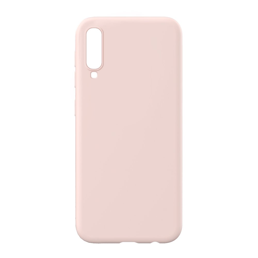Husa Lemontti Silicon Soft Slim pentru Samsung Galaxy A70, Pink Sand