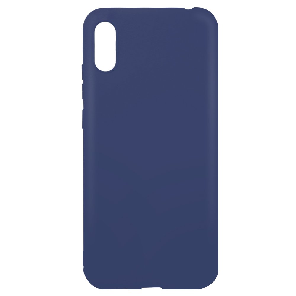 Husa Silicon Lemontti Silky pentru Huawei Y6 2019, Albastru