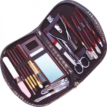 Set Travel - Manichiura, pedichiura si make-up 18 piese + etui Set Travel - Manichiura, pedichiura si make-up 18 piese + etui