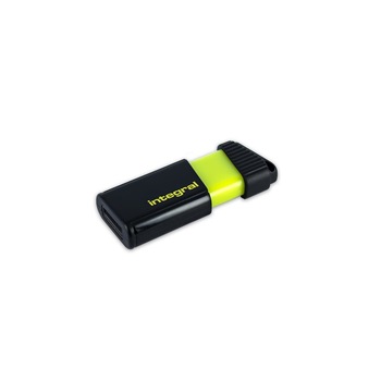 Memorie USB Integral flashdrive Pulse 64GB, USB 2.0, Galben Memorie USB Integral flashdrive Pulse 64GB, USB 2.0, Galben