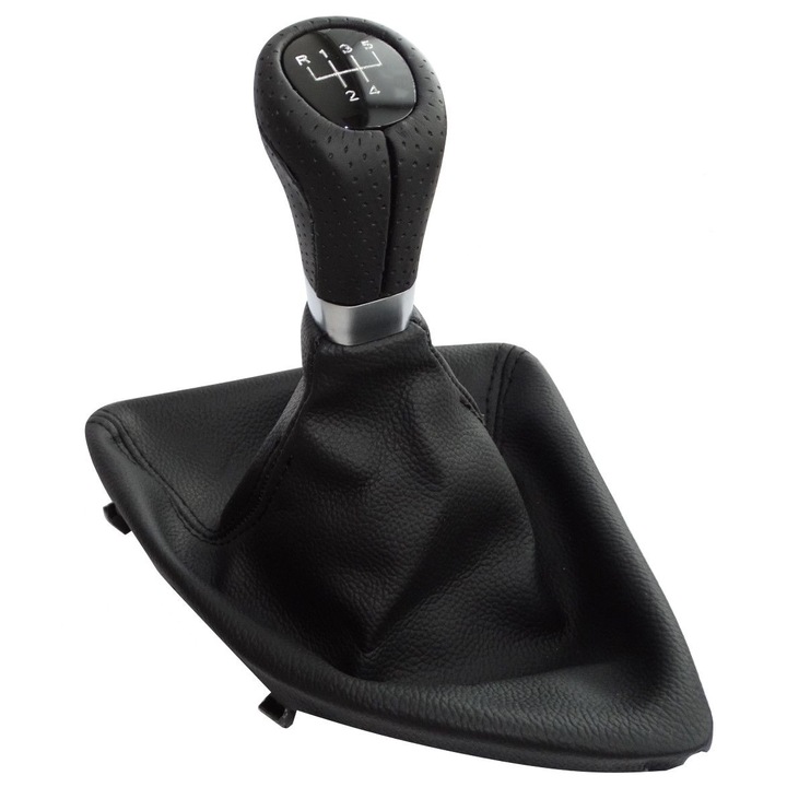 Agy sebességváltó díszanyával, BMW-kompatibilis, 5 sebességes, fekete színű