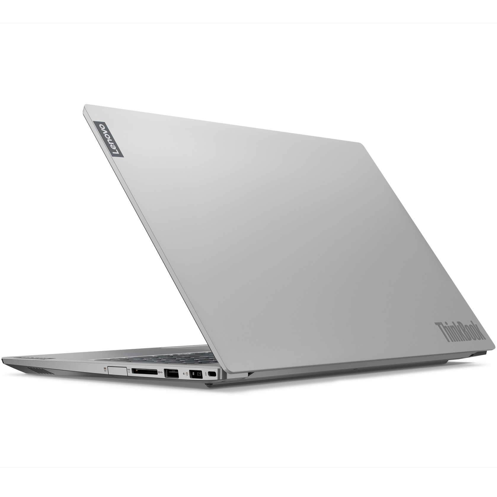 Laptop ThinkBook 15 IIL cu procesor Intel Core i5-1035G4 pana la 3.70 GHz, 15.6" Full HD, 16GB, 512GB SSD, Intel UHD Graphics, Free DOS, Mineral Grey