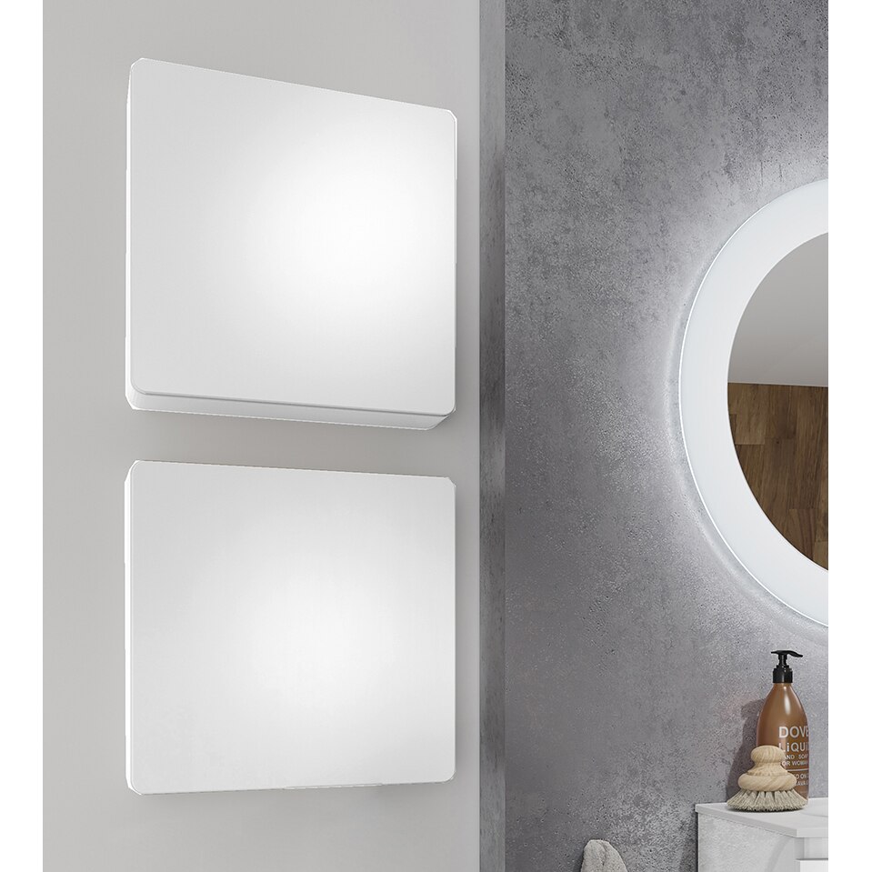 Dulap suspendat Kring Veronica, infoliata alb lucios, 39x39x16 cm