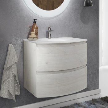 Masca Kring Veronica cu 2 sertare cu inchidere amortizata, din MDF, infoliat stejar nordic, 70x56x49 cm Masca Kring Veronica cu 2 sertare cu inchidere amortizata, din MDF, infoliat stejar nordic, 70x56x49 cm