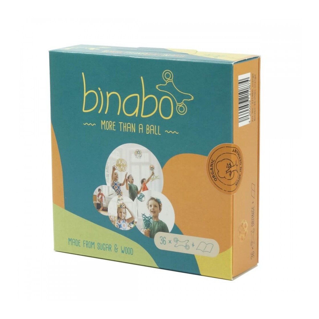 Joc constructie, Binabo, Portocaliu , 36 piese