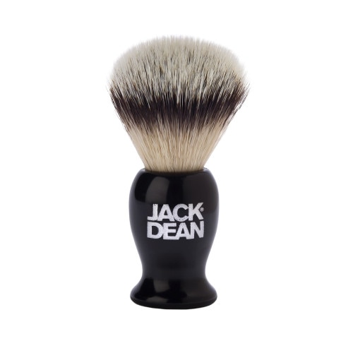 Pamatuf barbierit, Jack Dean, Black Shaving Brush cu par sintetic, negru