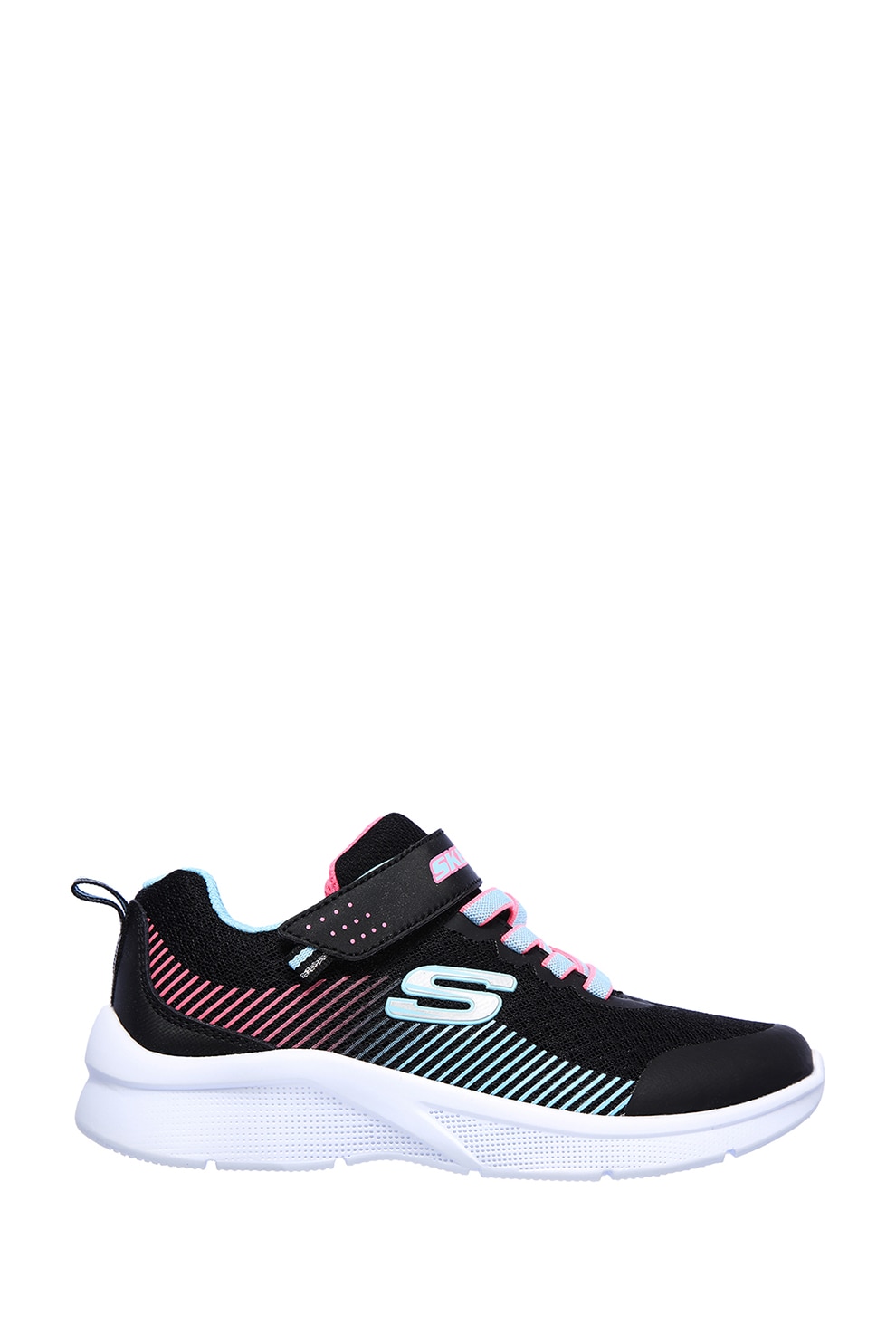 Skechers, Pantofi sport cu detalii in dungi Microspec