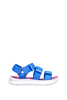 Skechers, Sandale cu benzi velcro ajustabile C-Flex 2.0, Albastru/Roz Skechers, Sandale cu benzi velcro ajustabile C-Flex 2.0, Albastru/Roz