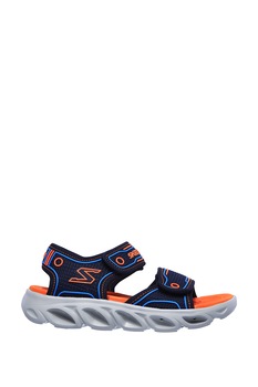 Skechers, Sandale cu lumini LED Hypno-Flash 3.0, Bleumarin/Oranj mandarina Skechers, Sandale cu lumini LED Hypno-Flash 3.0, Bleumarin/Oranj mandarina