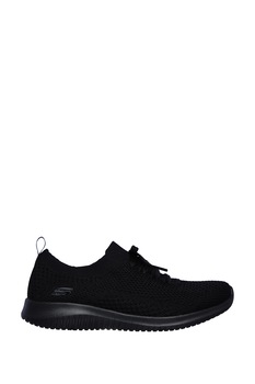 Skechers, Pantofi sport slip-on de plasa tricotata Ultra Flex, Negru, 35.5 Skechers, Pantofi sport slip-on de plasa tricotata Ultra Flex, Negru, 35.5