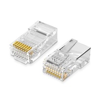 Set Mufe RJ45 UGREEN pentru cablu UTP Cat5 solid, 10 bucati/set