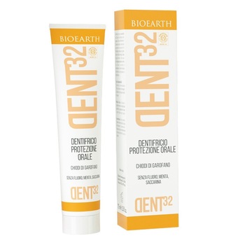 Pasta de dinti homeopata cu cuisoare DENT32 Bioearth,75 ml Pasta de dinti homeopata cu cuisoare DENT32 Bioearth,75 ml