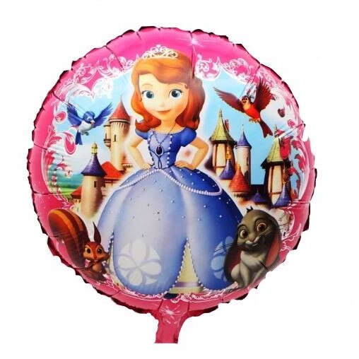 Balon folie, Sofia rotund-Roz 45 cm