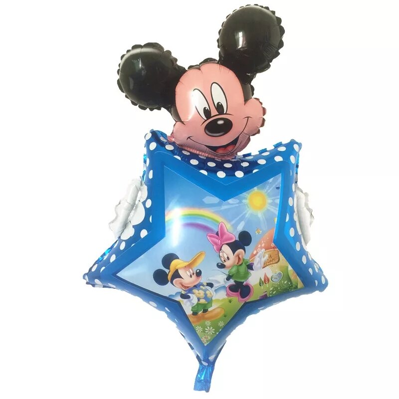 Balon Figurina Stea Cu Mickey Mouse, 90*55 cm