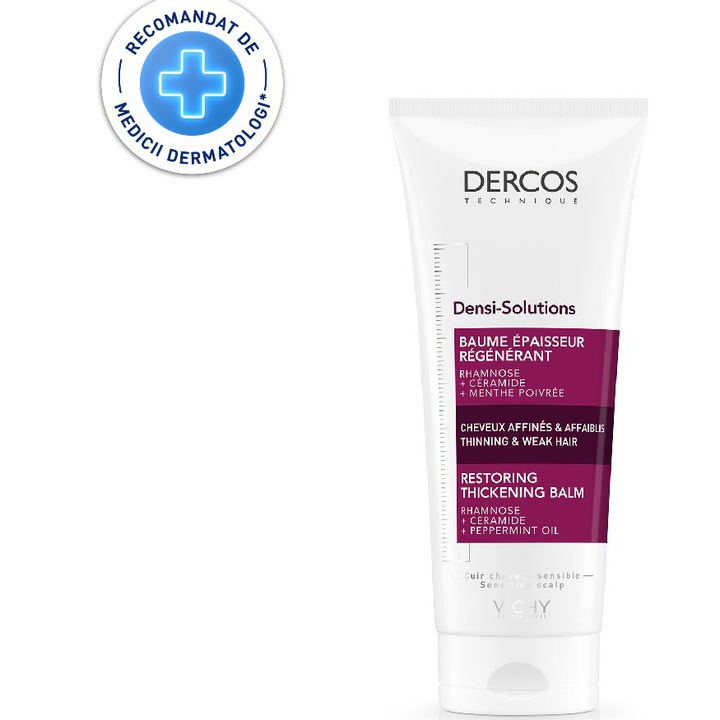 Balsam Vichy Dercos Densi-Solutions densificator pentru par subtire si slabit cu tendinta de cadere , 200 ml