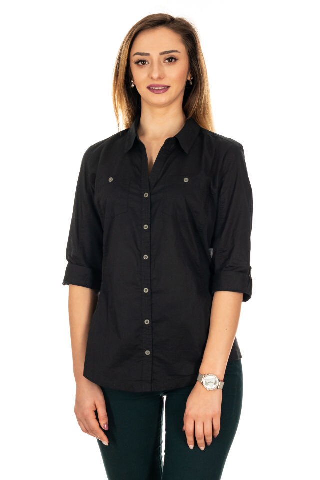 Camasa Cara business casual, Negru, M
