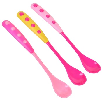 Set 3 lingurite din plastic, Zola®, Roz-17cm Set 3 lingurite din plastic, Zola®, Roz-17cm