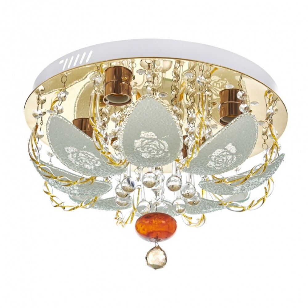 Plafoniera, Aur, 4хE27+led rgb, mp3, bluetooth, 1945/40 GD