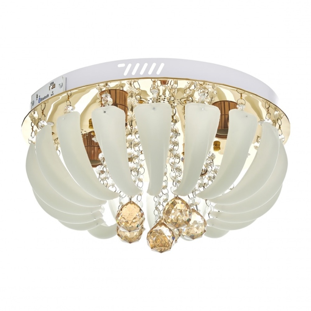 Plafoniera, Aur, 4хE27+led rgb, mp3, bluetooth, 1946/40 GD