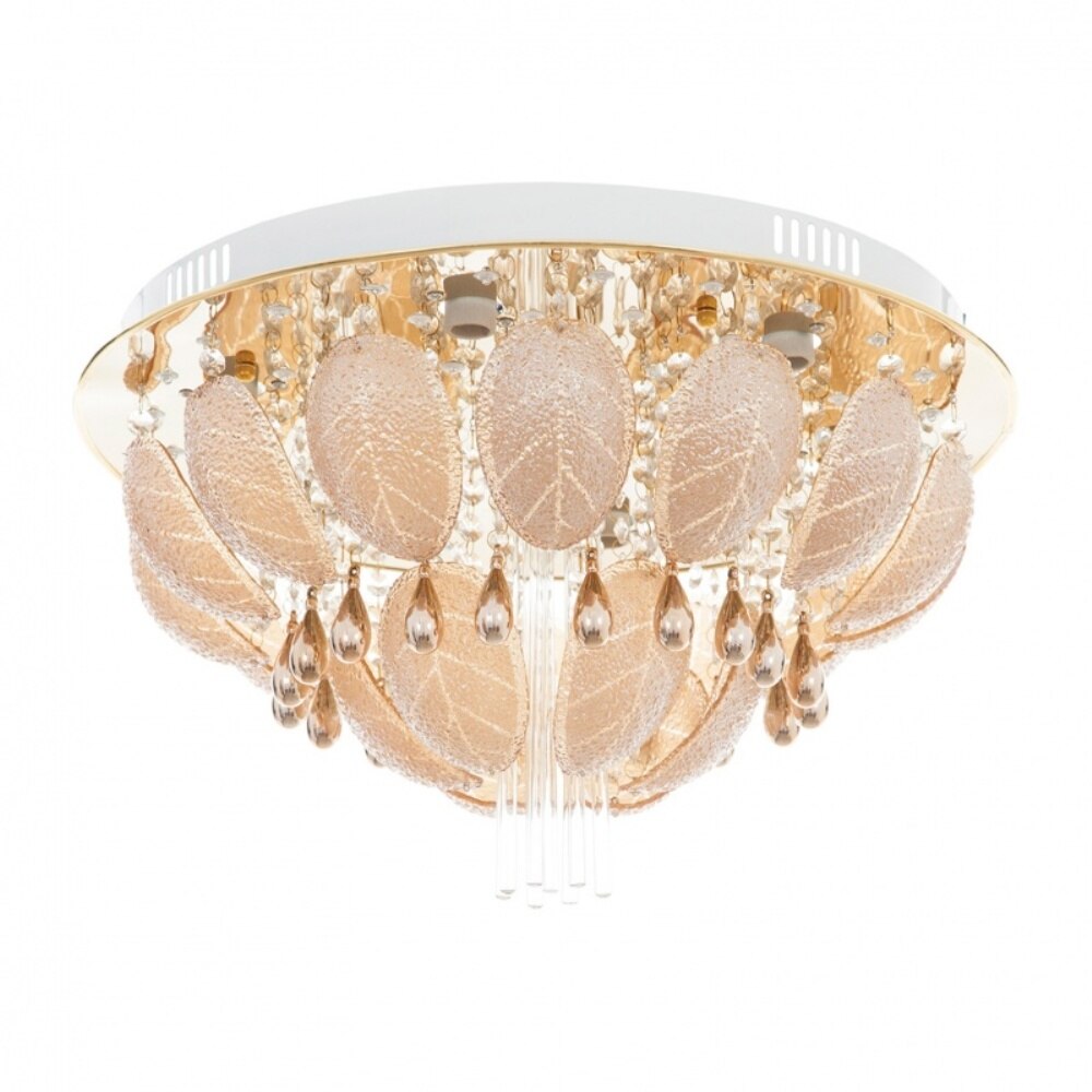 Plafoniera, Aur, 7хE27+led rgb, mp3, bluetooth, 925/500 GD