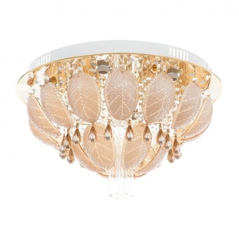 Plafoniera, Aur, 7хE27+led rgb, mp3, bluetooth, 925/500 GD Plafoniera, Aur, 7хE27+led rgb, mp3, bluetooth, 925/500 GD