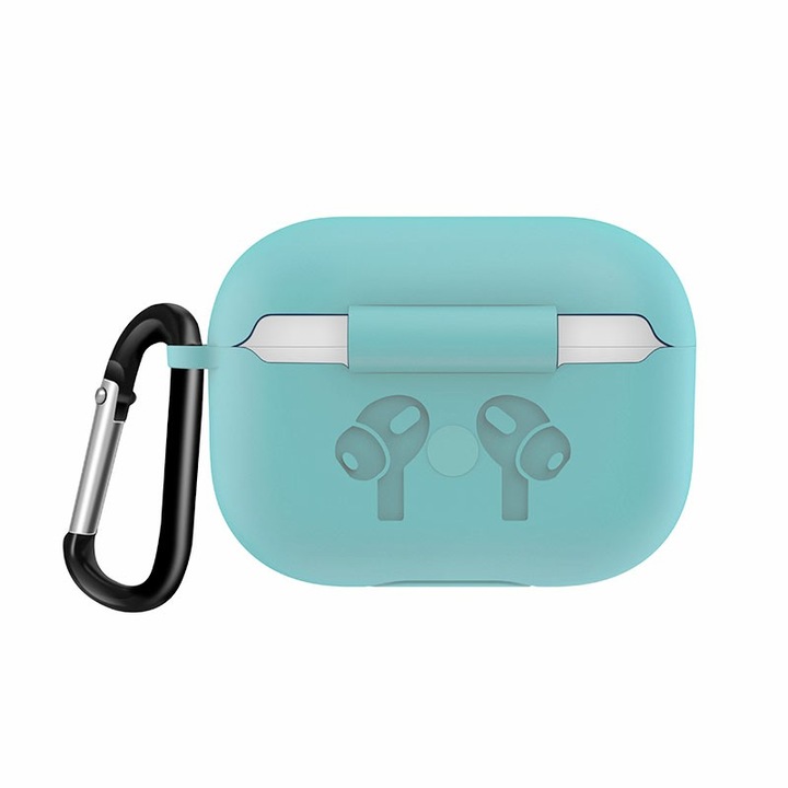 Husa suport casti pentru Apple AirPods Pro, Verde menta, BBL1231