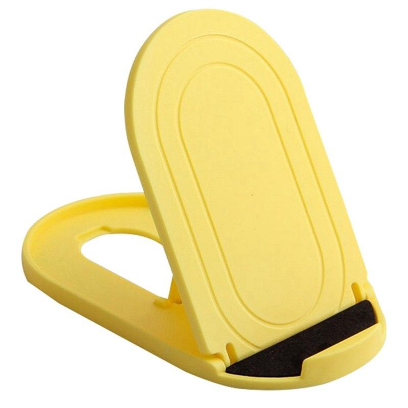 Suport pliabil de birou cu fanta pentru telefon si tableta 1889, Galben