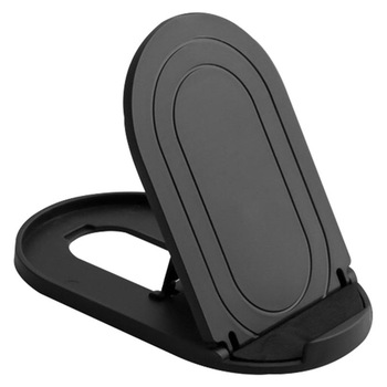 Suport pliabil de birou cu fanta pentru telefon si tableta 1889, Negru Suport pliabil de birou cu fanta pentru telefon si tableta 1889, Negru