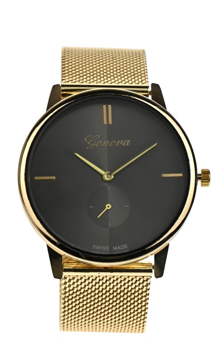 Ceas de mana dama casual, de culoare aurie - elegant Geneva - GV432GN