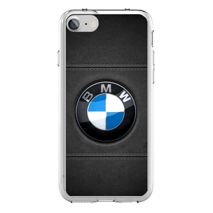 Husa silicon neagra iPhone 7 BMW Logo