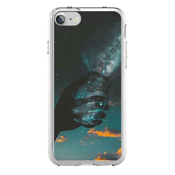 Husa silicon albastra iPhone 7 Rest