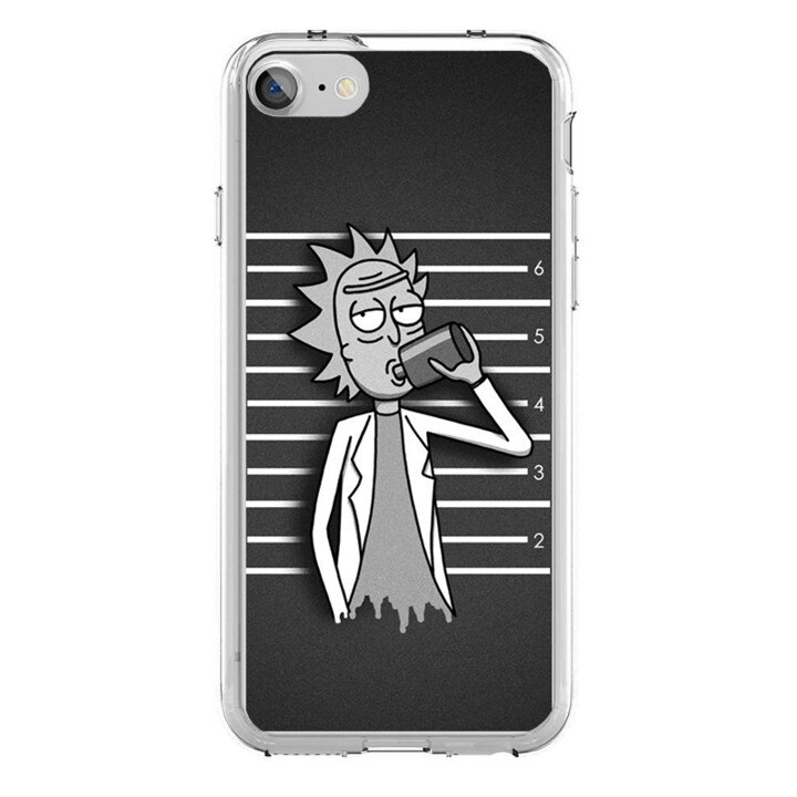 Husa silicon gri iPhone 7 Rick