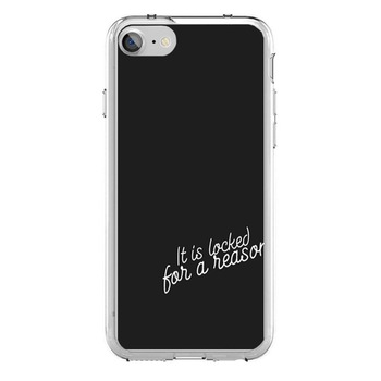 Husa silicon neagra iPhone 7 Locked for a reason Husa silicon neagra iPhone 7 Locked for a reason