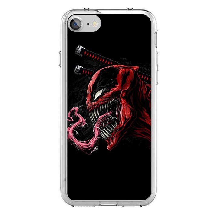 Husa silicon neagra iPhone 7 Venom Pool