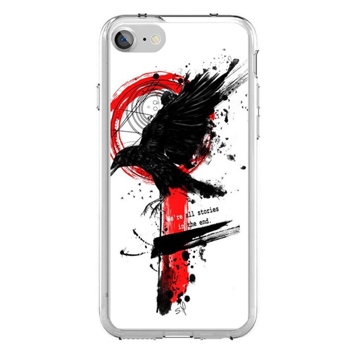 Husa silicon alba iPhone 8 In the End