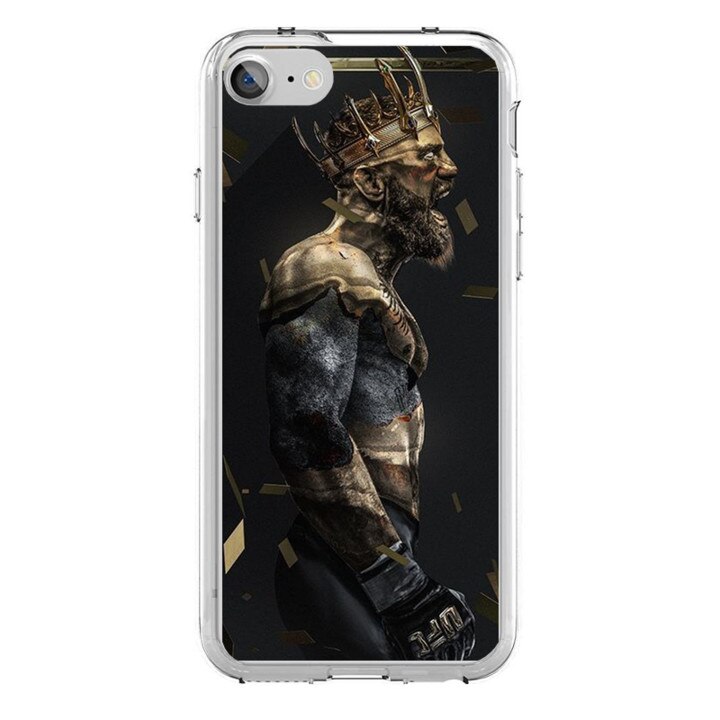 Husa silicon neagra iPhone 7 Gold Notorious