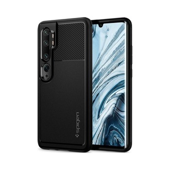 Husa Premium Originala Spigen Rugged Armor Xiaomi Mi Note 10 / Mi Note 10 Pro Negru Silicon Husa Premium Originala Spigen Rugged Armor Xiaomi Mi Note 10 / Mi Note 10 Pro Negru Silicon