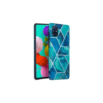 Husa Spate Tech-protect Marble Silicone Samsung Galaxy A51 Blue Husa Spate Tech-protect Marble Silicone Samsung Galaxy A51 Blue