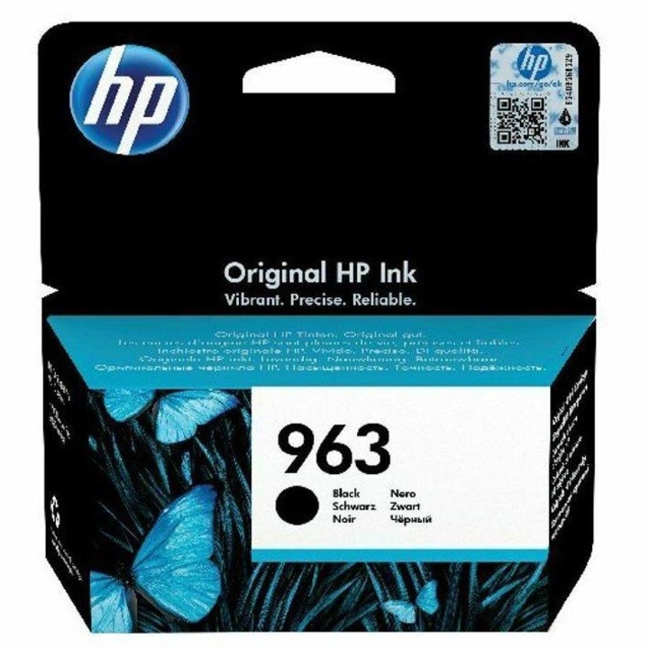 Оригинална касета HP 3JA26AE (963) Черно, 24.9 мл, 1000 страници, Instant Ink