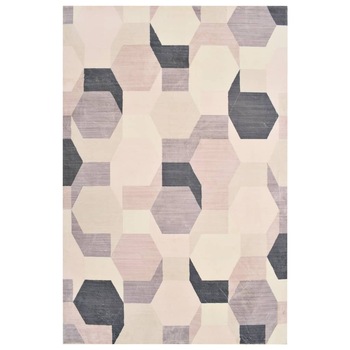 Covor cu imprimeu, multicolor, 140x200 cm, poliester 285361 Covor cu imprimeu, multicolor, 140x200 cm, poliester 285361