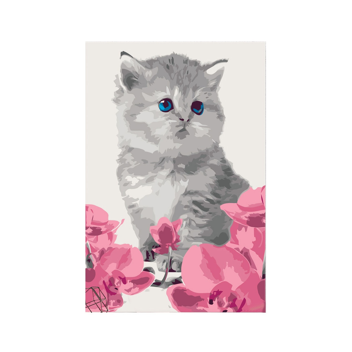 Pictura pe numere - Pisicuta pisica - 40 x 60 cm