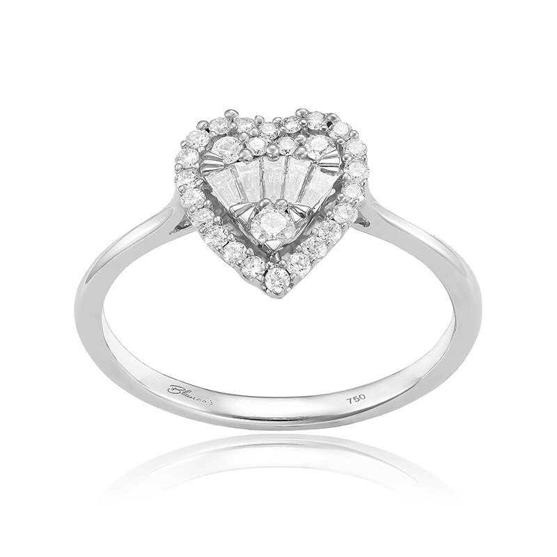 Inel Inima Blanco's Aur 18k Diamante, 54 RP-31013-W