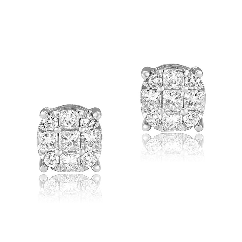 Cercei Blanco's Aur 18k Diamante EP-31012-W