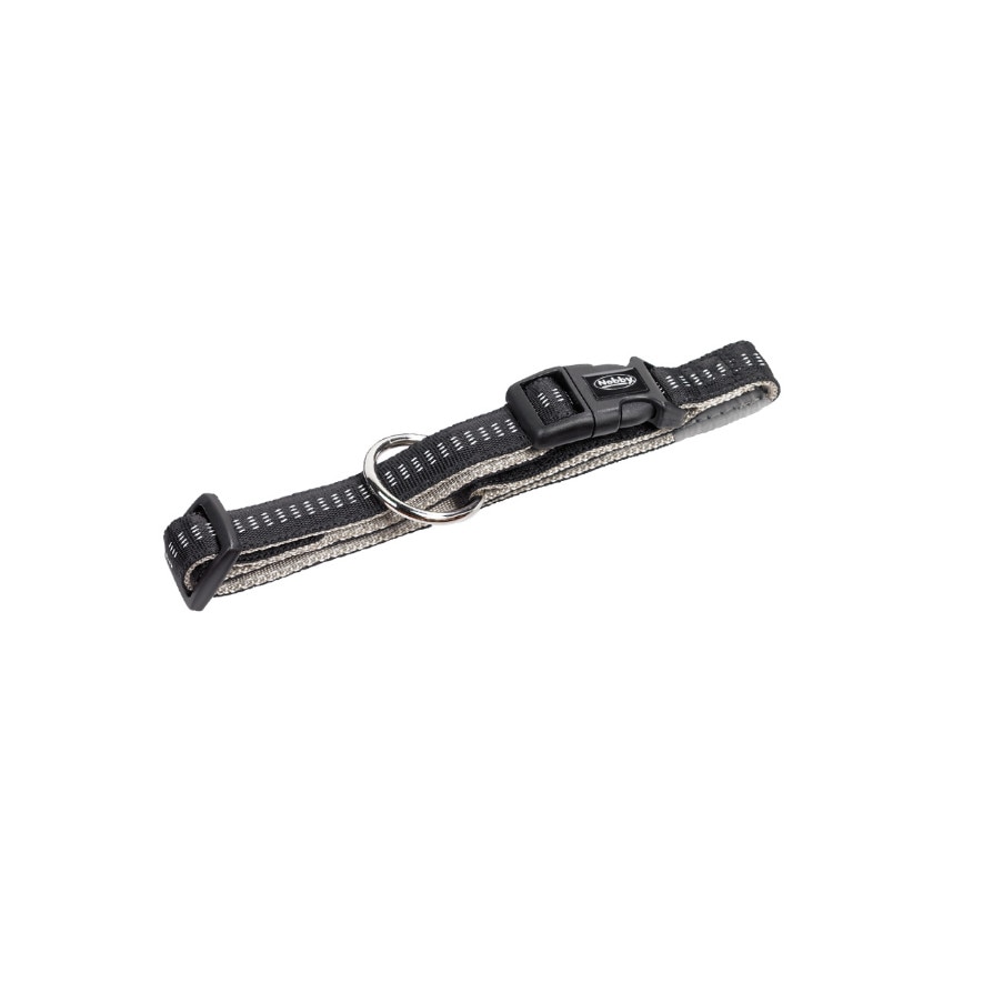 Zgarda pentru caini NOBBY, SOFT GRIP, 20-30cm/10mm, Negru